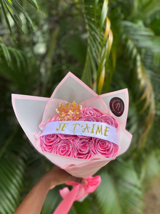 Décoration sur les bouquets de fleurs